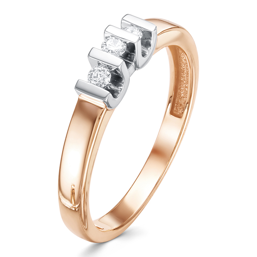 Кольцо, золото, бриллиант, 3473-110
